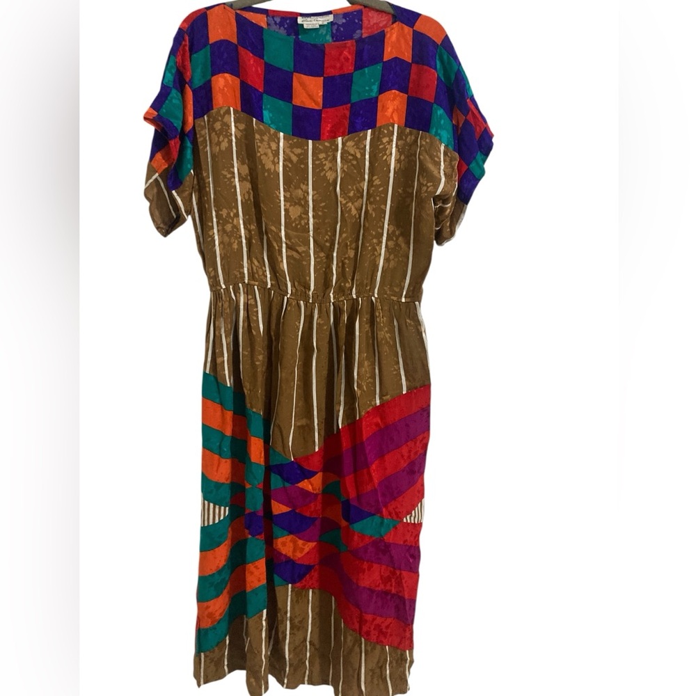 VTG Anne Crimmins Silk Dress- x Umi Collections - Sz 8- GORGEOUS!